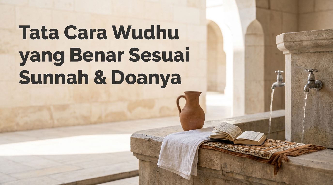 Tata Cara Wudhu yang Benar Sesuai Sunnah & Doanya
